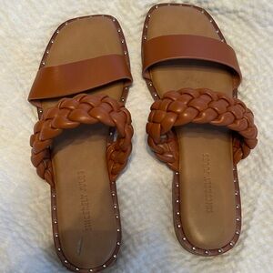Sincerely Jules Women's Brown Braided Sandals